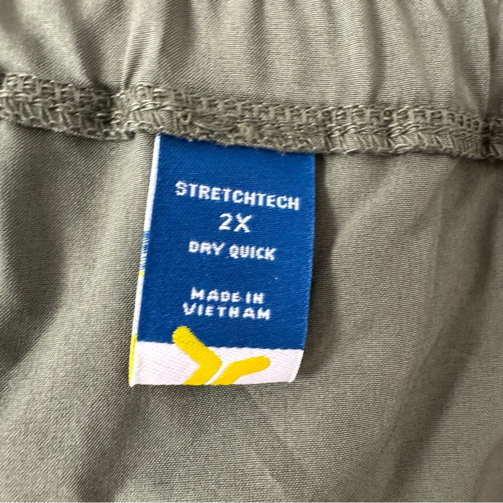 Old Navy Shorts High Waisted StretchTech Solid Dark Green Olive‎ Stone Wall - Picture 8 of 8